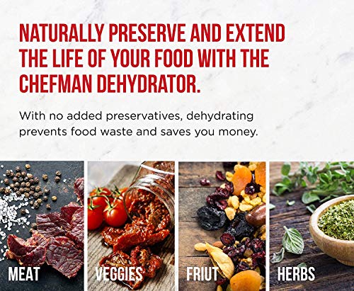 Food Dehydrator Machine Jerky with Timer, Five Tray, LCD Display Screen/BPA Free/250Watt (dehydrator with timer) - Thumbnail 7