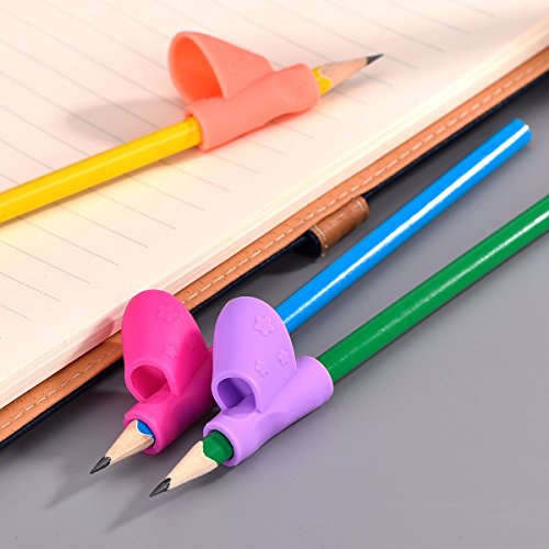 QICI 12 Pieces Children Grips Pen Posture Correction Tool,Holder Pen Writing Aid Grip Posture Correction Tool for Pencils