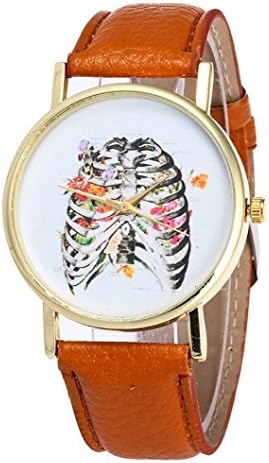 Woen's Watch,WYTong Candy Color Rib Design Male And Female Strap Quartz Wrist Watch (Not Water Resistant) (coffee)