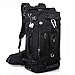 KAKA Tactical Backpack Travel Backpack for 17 inch Laptop Black