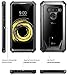 Poetic Guardian Series Case Designed for LG V50 /LG V50 ThinQ 5G (2019), Full-Body Hybrid Shockproof Bumper Clear Cover Case, Built-in-Screen Protector, Black/Clear