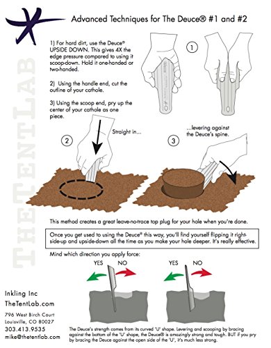 TheTentLab New Improved Deuce(R) Ultralight Backpacking Potty Trowel - Now in 3 Sizes (madeinUS-Purple, 2)