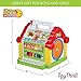 Colorful Musical Baby Fun House – Multi Game Educational Kids Toy with Shape Sorters, Music, Animal and Geometric Blocks, Piano Keys and Counting Math Beads