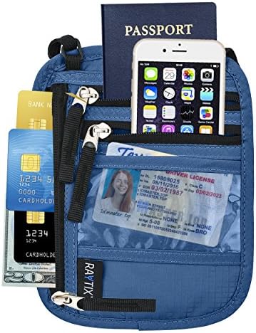 Passport Hold Passport Holder Neck Wallet w/RFID - A Well Designed Neck Stash Money Carrier