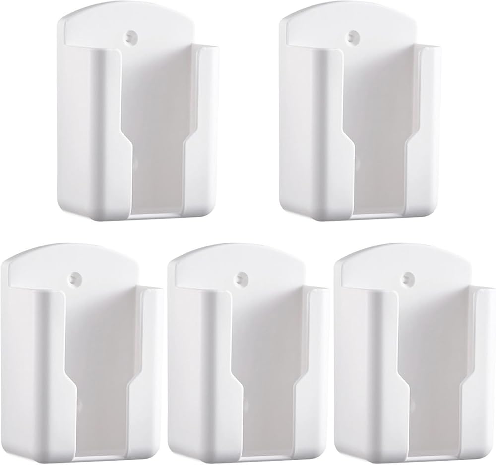 Remote Control Holder Wall Mount - Pack of 5 - Multi-Use