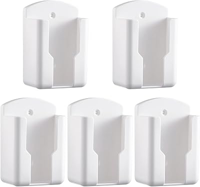 Remote Control Holder Wall Mount - Pack of 5 - Multi-Use