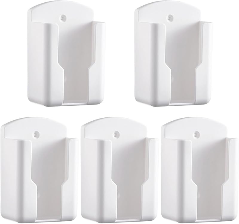 Remote Control Holder Wall Mount - Pack of 5 - Multi-Use