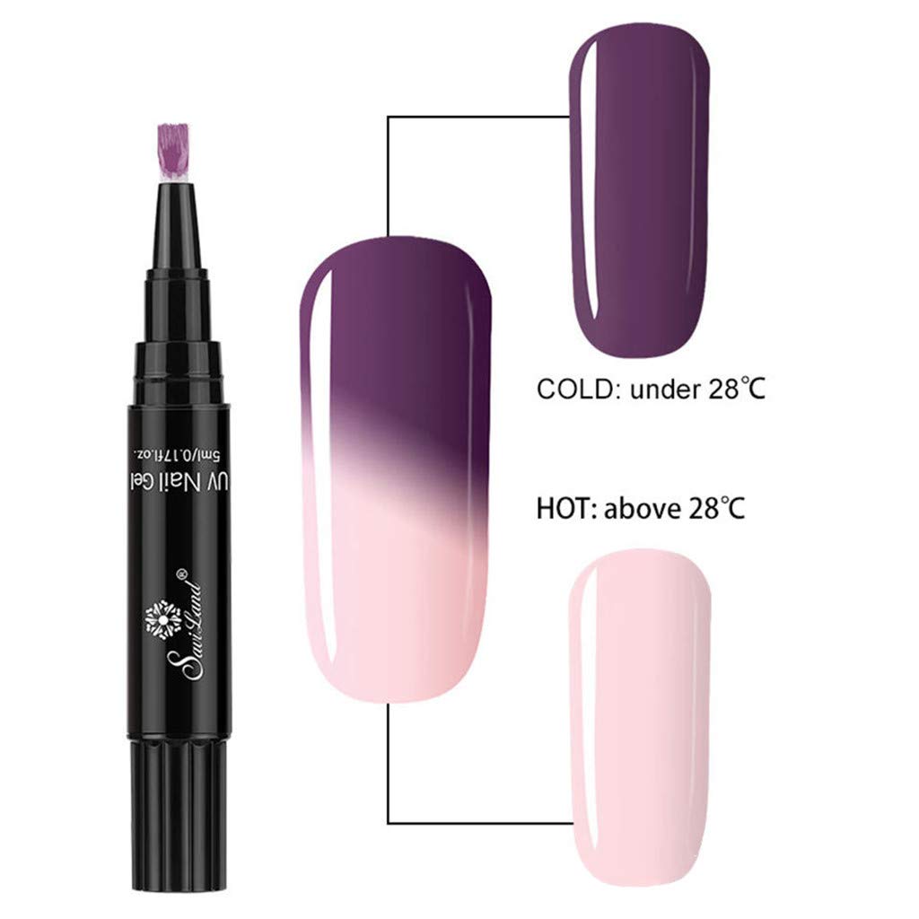 Watopi One Step Vernis à Ongles Gel Pen Sans Base Top Coat