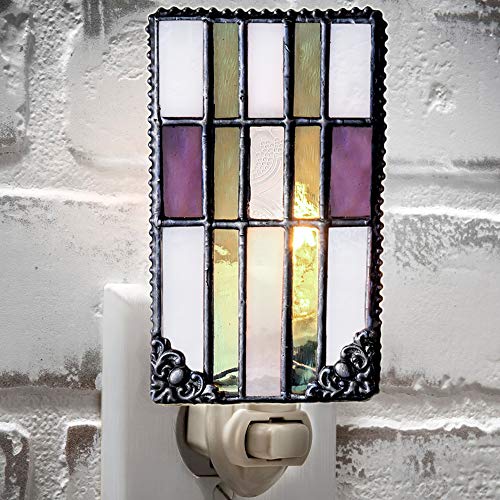 Decorative Night Light Accent Lite Wall Plug in Nightlight Bedroom Bathroom Nursery Kitchen Purple G - //coolthings.us