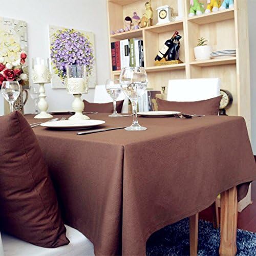 Luxbody(TM) New Soild Color Linen Tablecloths for Wedding Rectangle Table Cover Home Decor Table Cloth 5 Colors Home Textile