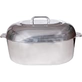 15 Inch Aluminum Oval Roaster - McWare by Cajun Classic Cookware