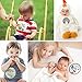 RubyRoo Baby Milestone Stickers - Baby Month Stickers for Baby Boy - 28 Pack - Includes 12 Monthly,1st Year Milestones & First Holidays - Perfect Baby Shower & Newborn Birthday Gift (Woodland)