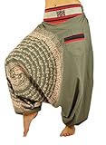 virblatt harem pants unisex Aladdin pants alternative clothing S-L–Nirvana brown