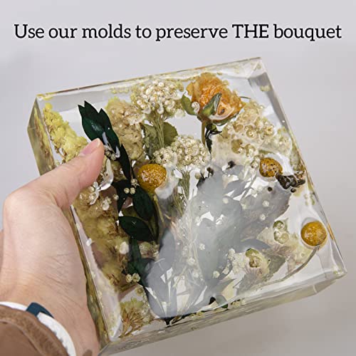 6 Inch Large Square Silicone Mold for Resin Art, Square Cube Soap