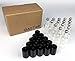 Pack of 15 - 5 ml (1/6 oz) Plain Clear Glass Container Tubes with Stainless Steel Roller Balls and Black Lids