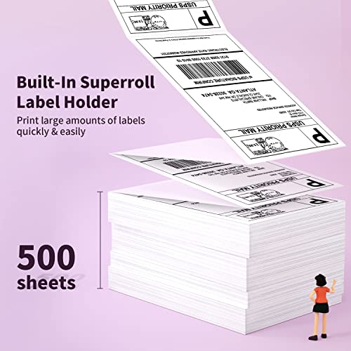 Phomemo Label PrinterThermal Shipping Label Printer, D520 4x6 Label