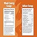 Kettle and Fire Tomato, Miso, Butternut Squash and Thai Curry Bone Broth Soup Variety Pack, Gluten Free, High in Protein and Collagen, 4 Pack