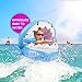 PALADOU Baby Swimming Pool Float with Canopy for Kids Aged 9-36 Months Fun on The Water, Baby Swim Floaties Shark Ring Boat Floating