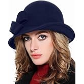 Wool Felt Vintage Winter Warm Hats for Women Bowknot Pillbox Cap Ladies Fascinator Kentucky Party Ceremony Church Fedoras