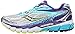 Saucony Women's Ride 8 Running Shoe, Silver/Purple/Blue, 7 M US