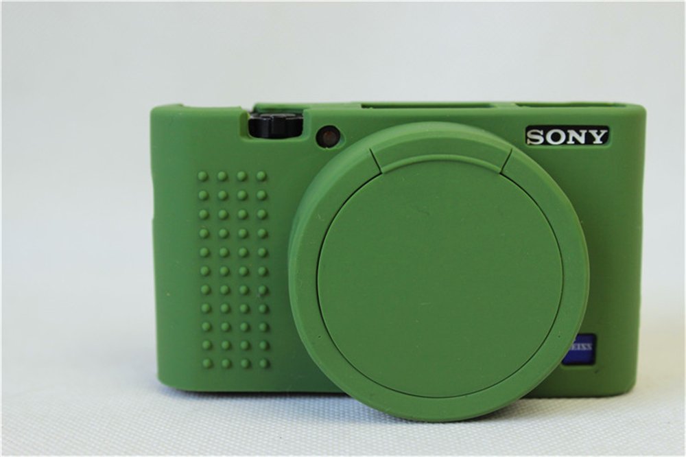 Sony RX100 VII Case, Zakao Soft Silicone Bag Lightweight Slim Skin Rubber Protective Digital Camera Case Cover for Sony Cyber-Shot RX100 VII (Green)