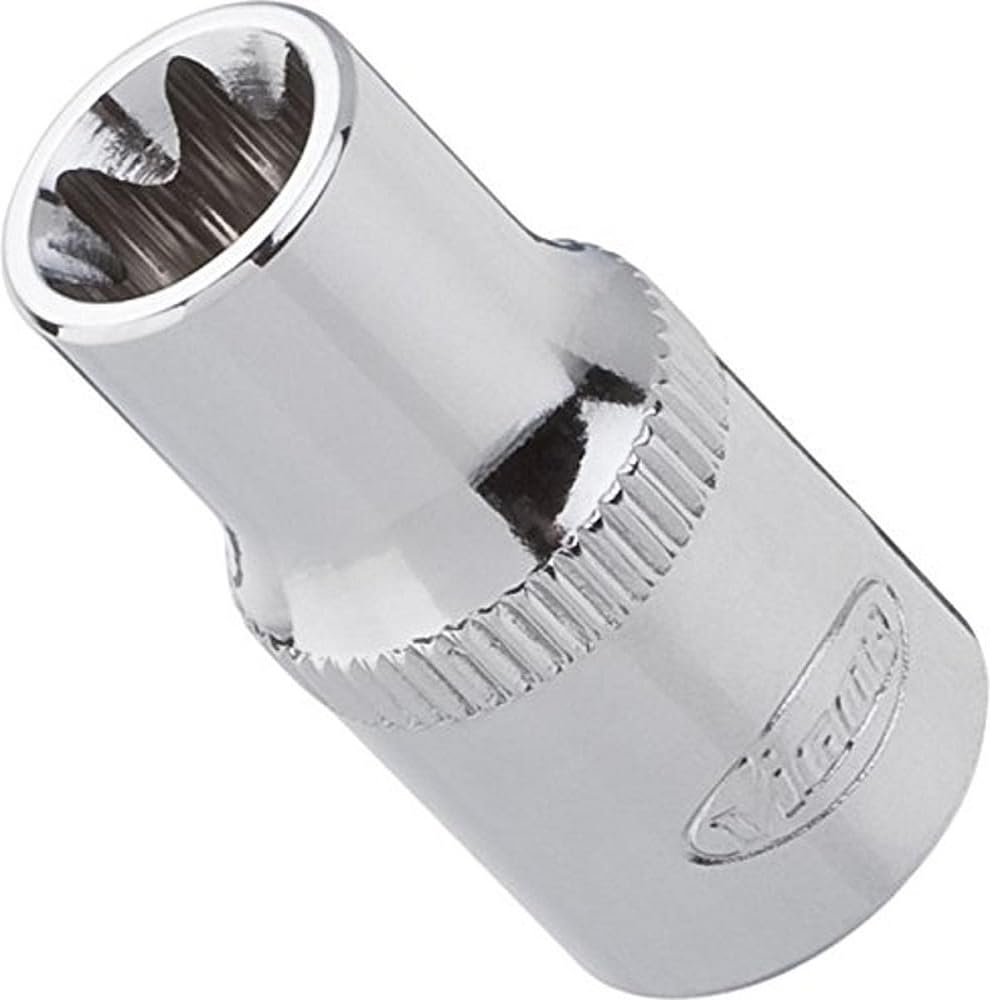 Vigor V2722 Socket, Outside Torx E10 mm, Length 24.8 mm, 1/4"