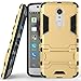 Axon 7 mini Case, ZTE Axon 7 mini Case, MicroP(TM) Dual Layer Armor Hard Slim Hybrid Kickstand Phone Cover Case for ZTE Axon 7 mini (Axon 7 mini Golden Kickstand Case)