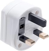 DECK INN 2 Pin to 3 Pin Shaver Toothbrush Plug Adaptor Converter UK 1A White view 3