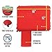 Lightspeed Outdoors Self-Inflating Stadium Seat Cushion with an Integrated Carry Bag (Red)