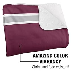 Fordham University Primary Logo Stripes Sherpa
