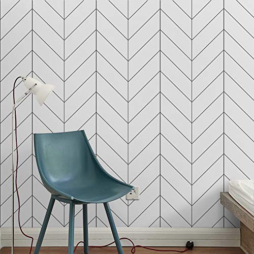 Peel and Stick Wallpaper Black White Self Adhesive Wallpaper Removable