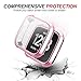 Lilycase Compatible for Fitbit Versa Case, Scratch-resistant Soft Flexible TPU Plated Lightweight Protective Protector bumper Shell Cover Compatible for Fitbit Versa SmartWatch - Rose Gold