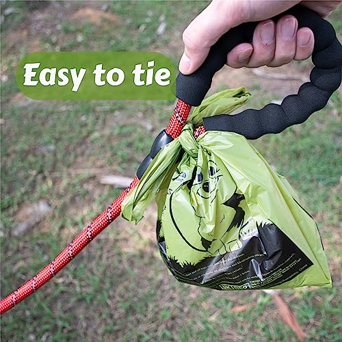 YORJA Tie Handles Dog Poo Bags, 440 Pet Poop Bags, Thick and Strong 100% Leak-Proof Biodegradable Cat Litter Waste Bags