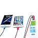 Charger Base, FiveBox 3 PACK 2.1A Dual Port USB Wall Charger Case Brick Plug Charger Box Charging Block Cube For Apple iPhone X/8/7/6/6 Plus, iPad, Samsung Galaxy S9 S8 S7 S6, Android, HTC, Google, LG