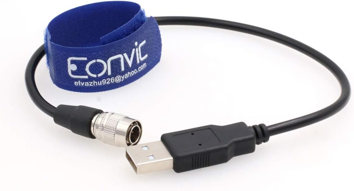 Eonvic Power Cable for Zoom F4 F8 Sound Devices 633/644/688 Recorders Hirose 4 Pin Male to USB, Black, 4 Pin Hirose USB Cable - Image 3