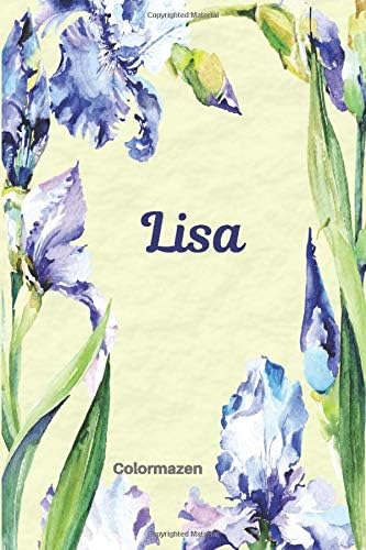 Lisa: Personalised Blue Iris Notebook (Small) Paperback – June 21, 2019