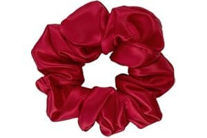 THXSILK Hair Silk Scrunchies Elastic Hair Bands Scrunchy Hair Ties Ponytail Ropes for Women Hair Accessories – 10 Colors