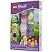 Lego Friends 8020172 Stephanie Kids Buildable Watch with Link Bracelet and Minifigure | Pink/White | Plastic | 25mm case Diameter| Analog Quartz | boy Girl | Official