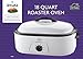 Rival Roaster Oven, 18-Quart, White (RO180)