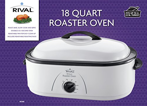 Rival Roaster Oven, 18Quart, White (RO180) Buy Online in UAE
