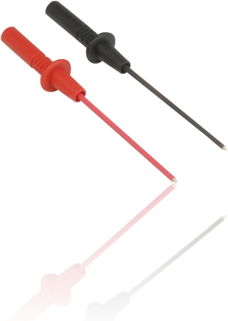 Multimeter Long Needle Point Insulated Test Probes Red Amazon.co.uk