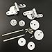 Rumfo Alloy Replacement Toilet Seat Hinge Toilet Mountings Set with Bolts and Nuts For Toilet Accessories