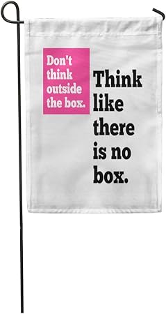 Amazon Com Semtomn Garden Flag Creative Don Think Outside The