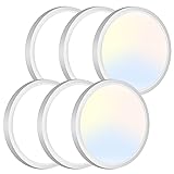 zemty 6Pack LED Ceiling Light Fixture, 6.5 Inch 12W