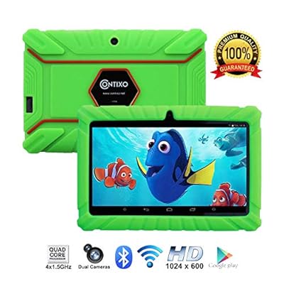 Contixo Kids Tablet K2 | 7" Display Android 6.0 Bluetooth WiFi Camera Parental Control Children Infant Toddlers Includes Tablet Case