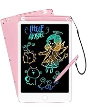 NOBES LCD Writing Tablet, 10-Inch Drawing Tablet Kids Tablets Doodle Board, Colorful Drawing Board Gifts for Kids and Adults at Home, School and Office (Pink)