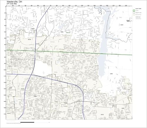 Westerville Zip Code Map Zip Code Wall Map Of Westerville, Oh Zip Code Map Not Laminated:  Amazon.com: Office Products
