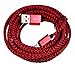 UNISAME 10Ft Extension Micro USB Bold Extra Strong Braided Charging Sync Data Cable Charger Cord for Galaxy S7 S6 Edge S5 Note 4 5 Tab, Moto G X, HTC and more