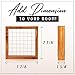 Wall Mount Air Plant Holder – Made from, Sustainably Sourced Wood – Minimalist Style, Visible Wood Grain, Easy-to-Hang Design Wall Decor – Wall Hanging Air Plant Holder