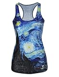 Ninimour- Women Digital Printed Sleeveless T Shirt Vest Tank Tops